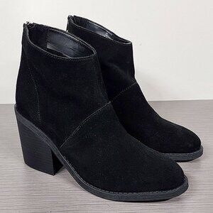Steve Madden Shrines Bootie, Black Suede, Womens Size 9.5 M
